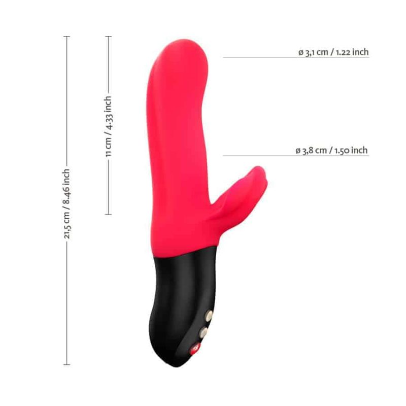 medidas do bi stronic fusion vermelho fun factory Vibrador Pulsador Bi Stronic Fusion Fun Factory