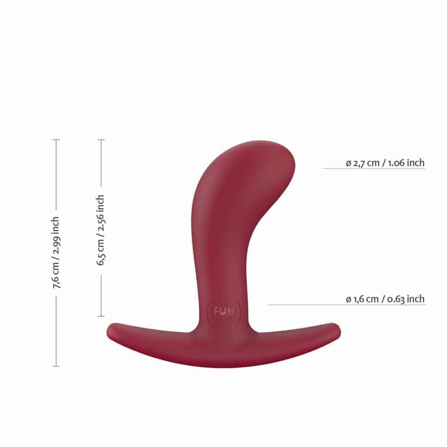 Medidas do plug anal Bootie Small