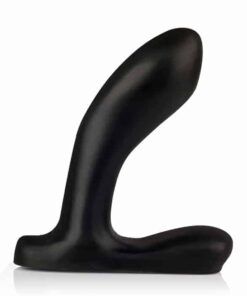 Plug Estimulador de Prostata Encurvado Preto - DOM P11