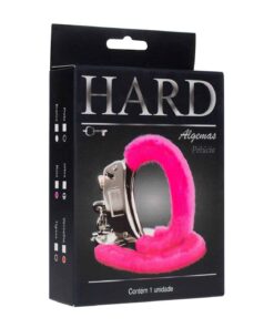 algema com pelucia rosa