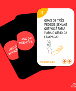 Jogo erotico de cartas Baralho erótico Jogo das Intenções