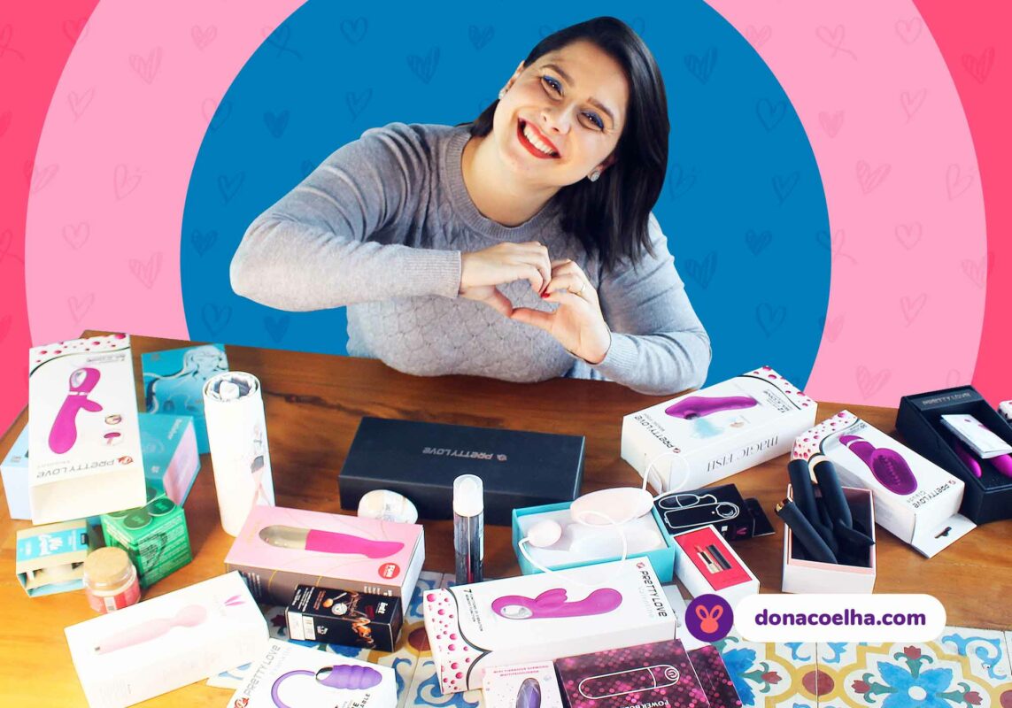 Nat da Dona coelha com seus produtos