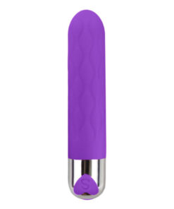 vibrador em formato personal roxo