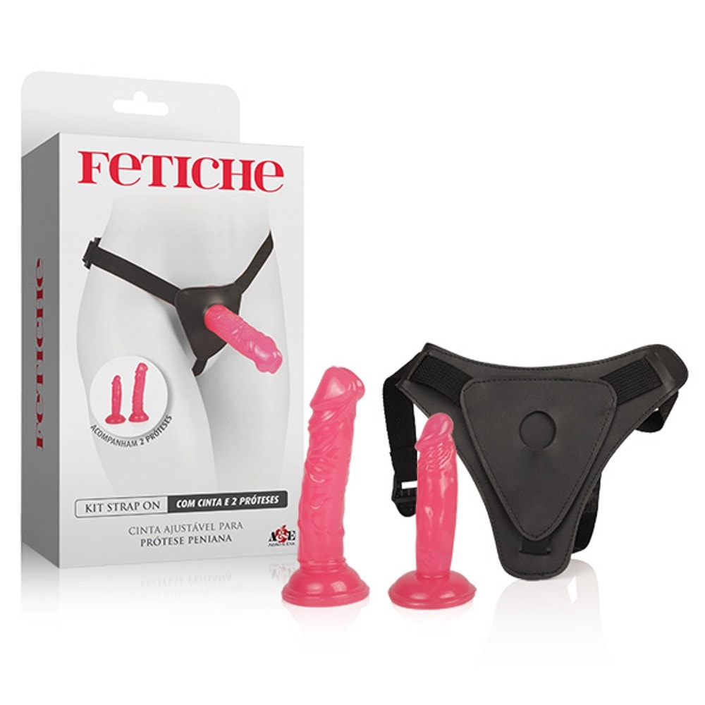 Kit Strap On com 2 próteses