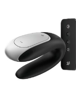 Double Fun Preto Satisfyer Vibrador para Casal