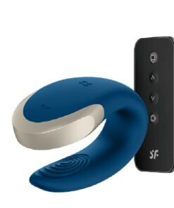 Double Love Azul Satisfyer Vibrador para Casal