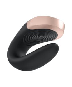 Double Love Preto Satisfyer Vibrador para Casal