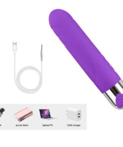 Lily Vibrador com Texturas Carregador
