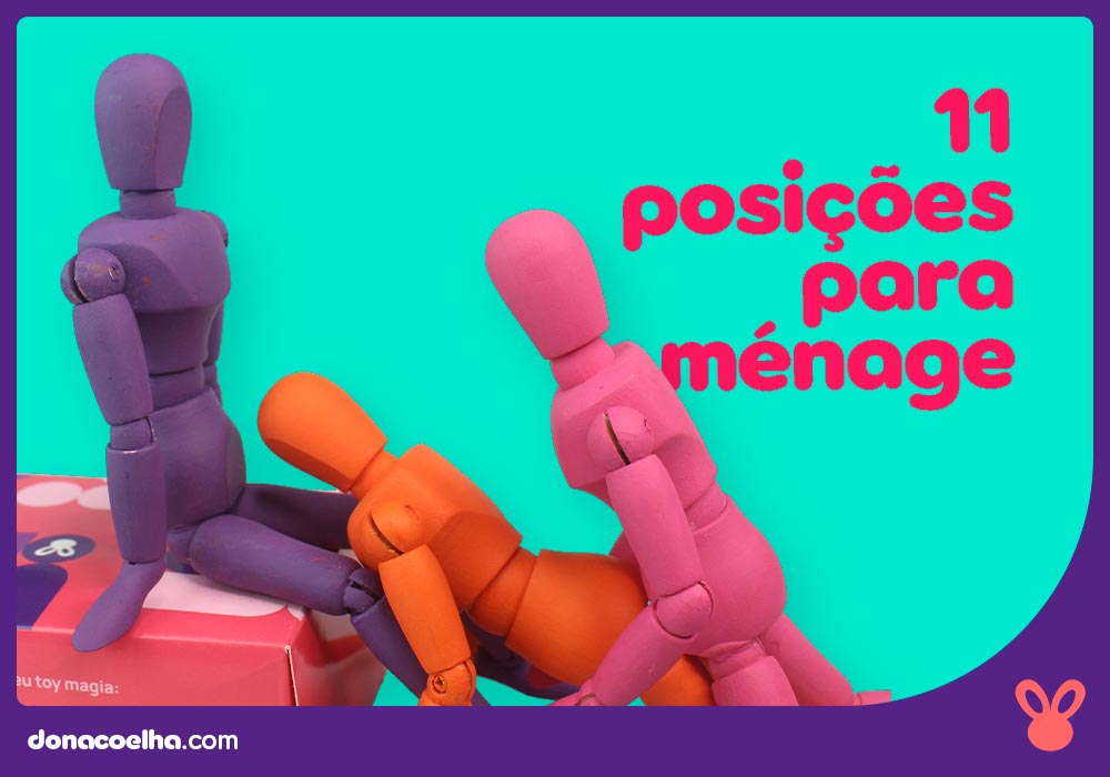 bonecos de madeira em posição para ménage