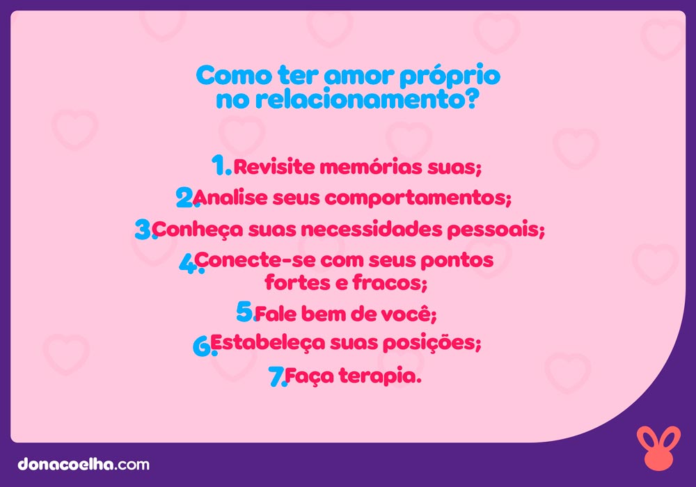 COMO TER AMOR PROPRIO NO RELACIONAMENTO1 Como ter amor próprio no relacionamento? Saiba aqui!