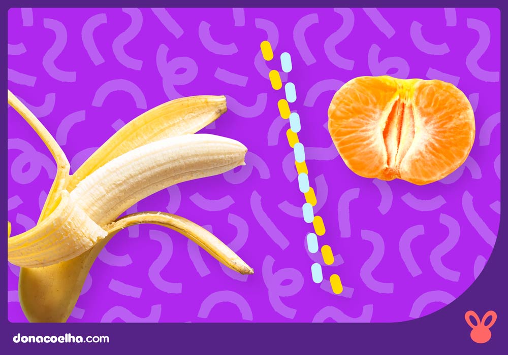 banana e laranja representando falta de prazer na penetração