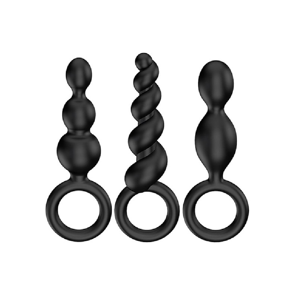 a2c8e5f9d3b86ffda084c6ab6e65ee30 Plug Anal Satisfyer - Kit com 3 plugs diferentes