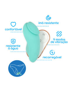 Dona Coelha Bora04 Dona Coelha Bora - Calcinha Vibratória com Controle Remoto