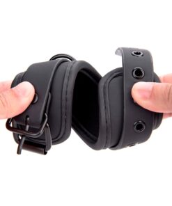 LinhaBDSM AlgemaPreta03 Dona Coelha Tornozeleira Preto Fosco - Linha BDSM