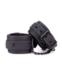 LinhaBDSM AlgemaPreta05 Dona Coelha Tornozeleira Preto Fosco - Linha BDSM