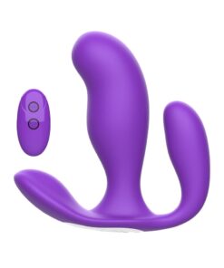 Plug Anal Vibratório Duplo com controle remoto