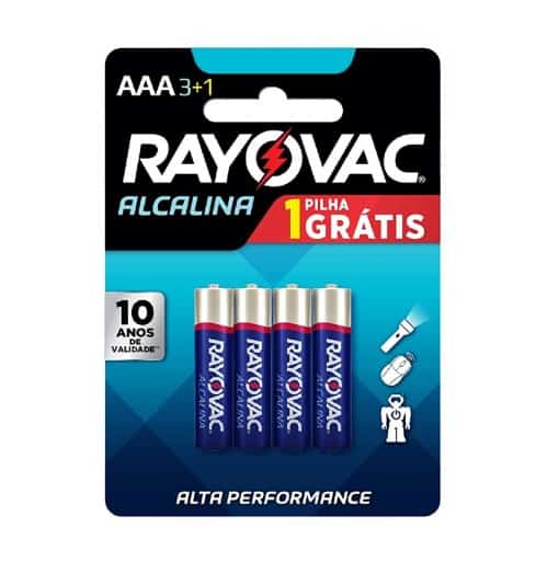62d6d2dc5484d513d72175ff979f51ff Pilhas Alcalinas Rayovac AAA – Cartela com 4 unidades